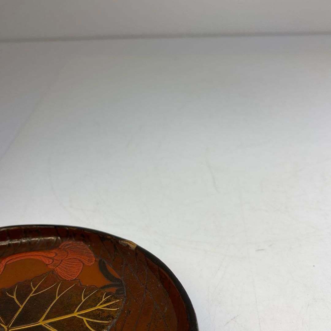  光琳 蒔絵 菓子皿 直径15 4㎝ 東な6 0727 皿 食器