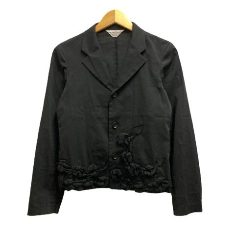 robe de chambre テーラードジャケット　ブラック　花 robe de chambre テーラードジャケット ブラック 花 中古・古着通販