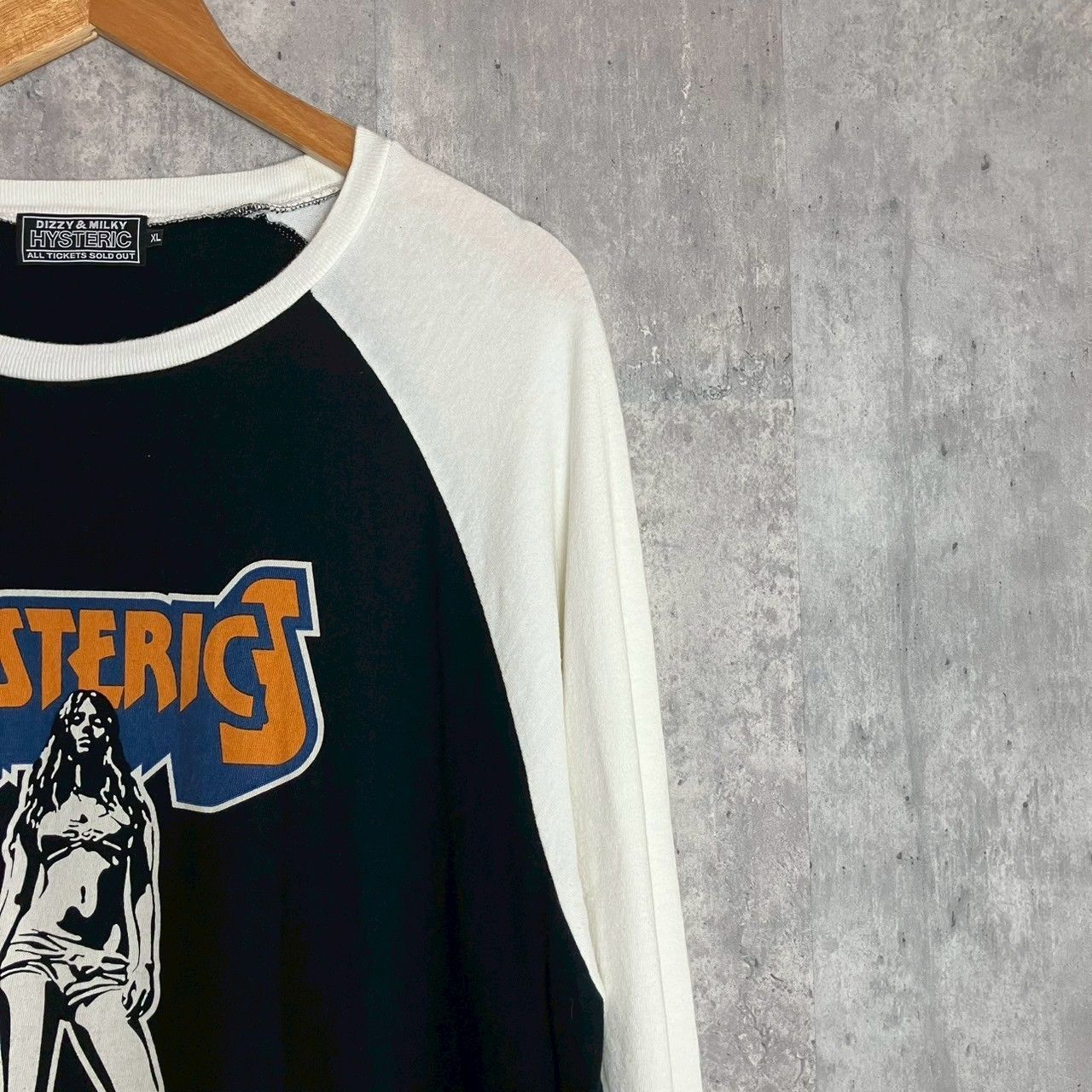 人気☆ヒステリックグラマー ヒスガール ラグラン 7部丈 ロンＴ Tシャツ M 人気☆ヒステリックグラマー ヒスガール ラグラン 7部丈 ロンT