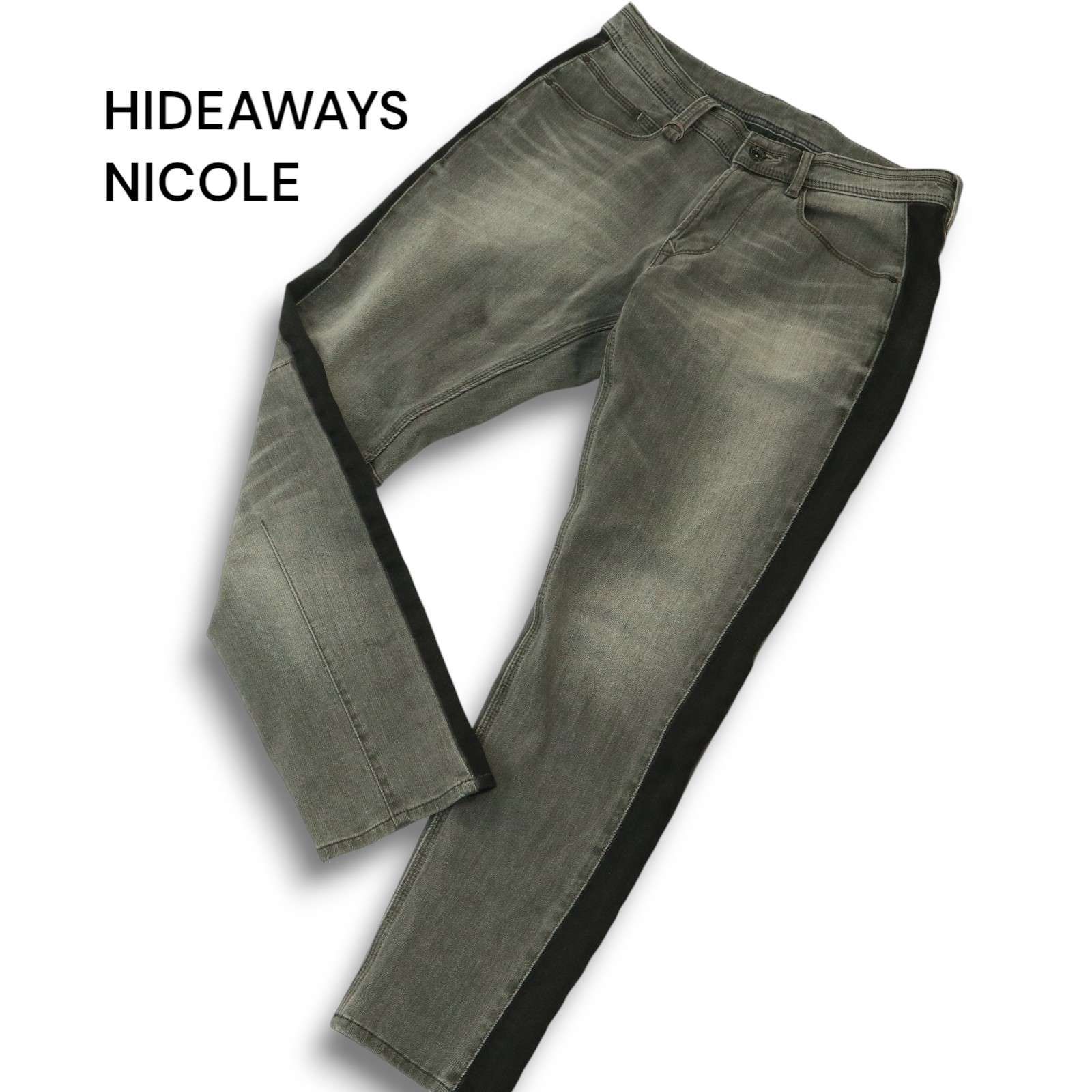 HIDEAWAYS NICOLE ハイダウェイ ニコル USED加工☆ ストレッチ 