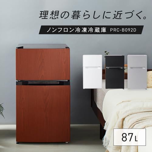 Amazon.co.jp: アイリスプラザ 冷蔵庫 92L ウッド 幅47cm PRC-B091D-M