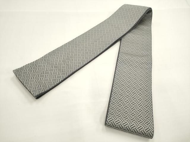 平和屋着物男性　本場筑前博多織　角帯　網代　正絹　逸品　AAAP2206pf