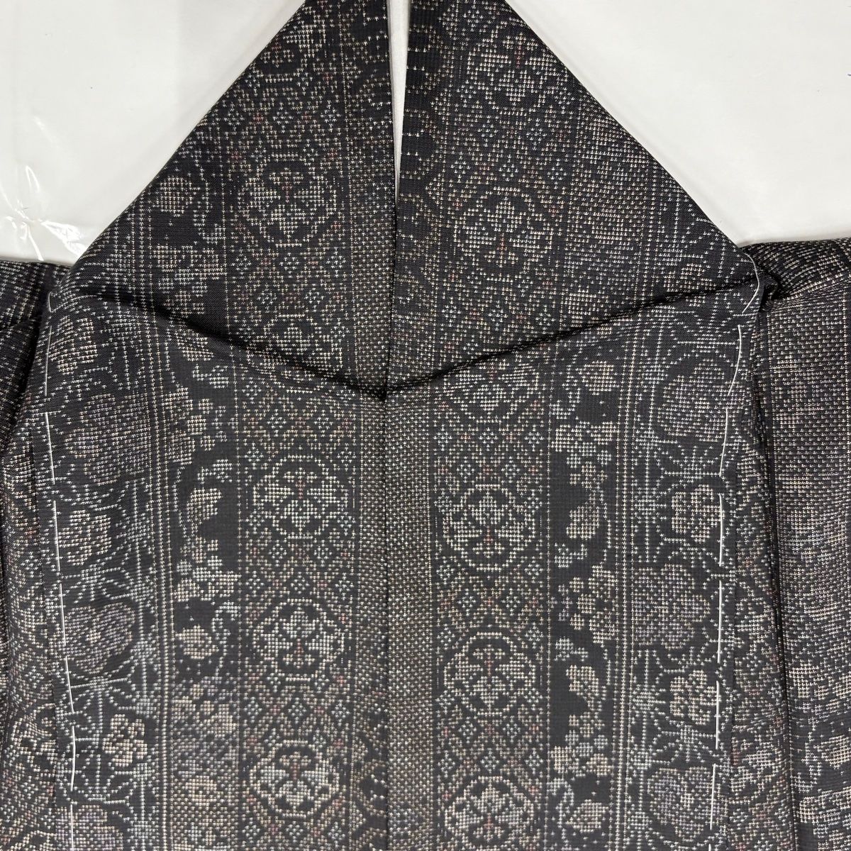 平和屋着物○本場大島紬 9マルキ 泥染め 吉祥文 正絹 逸品 CAAQ9114vf