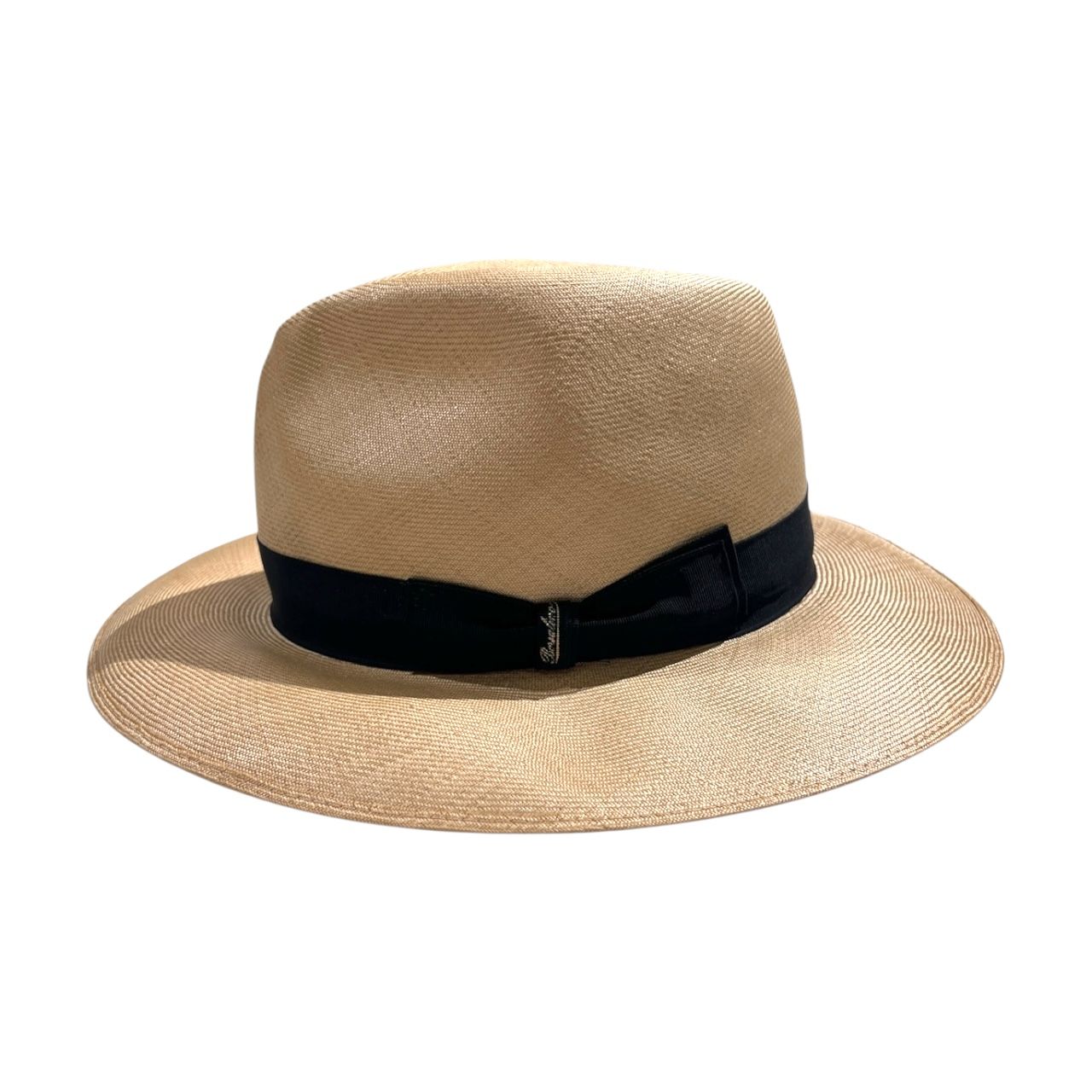 TORAYA ベージュ 麦わら帽子 パナマハットBorsalino ボルサリーノ 