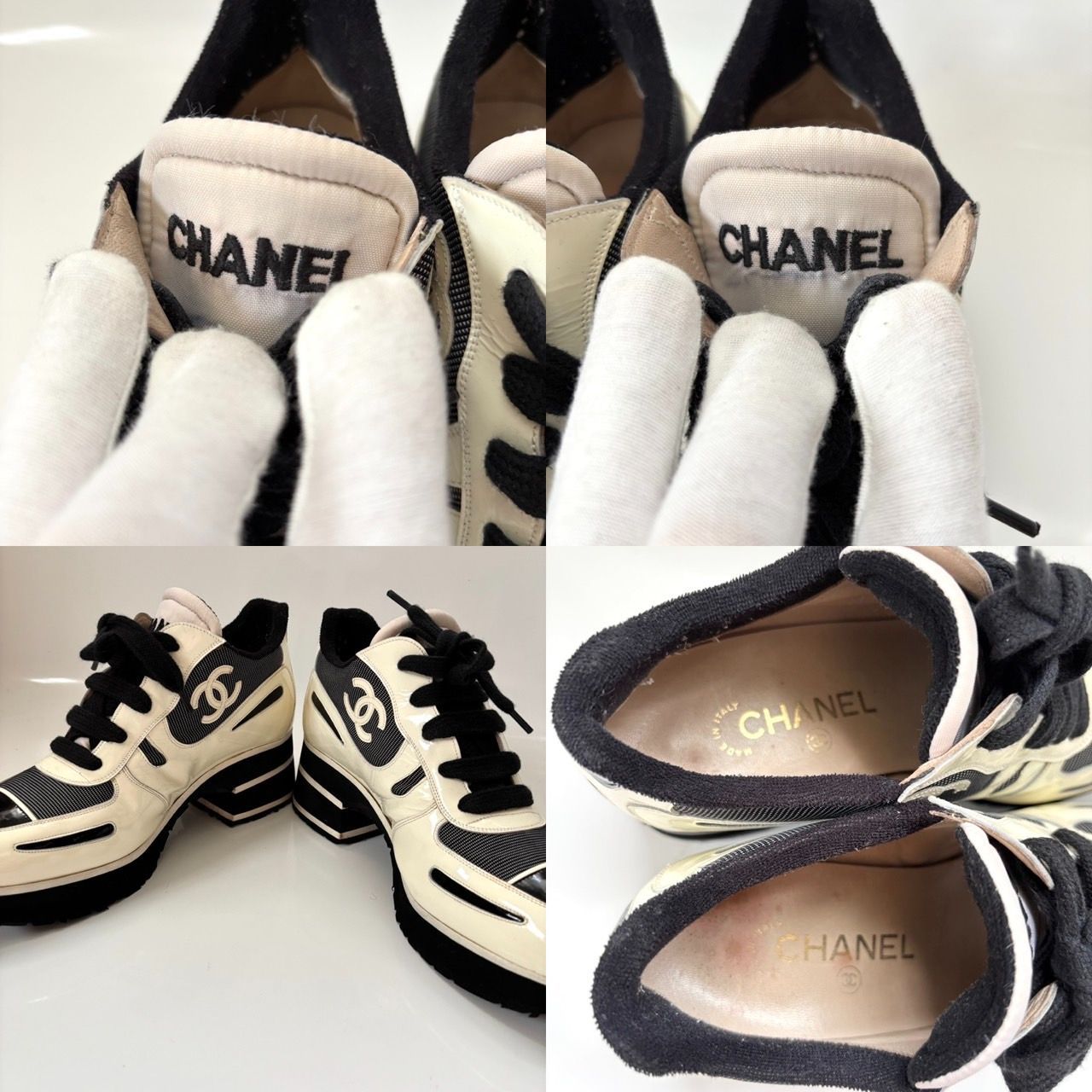 箱 保存袋付き 良品◎CHANEL シャネル ココマーク エナメル 