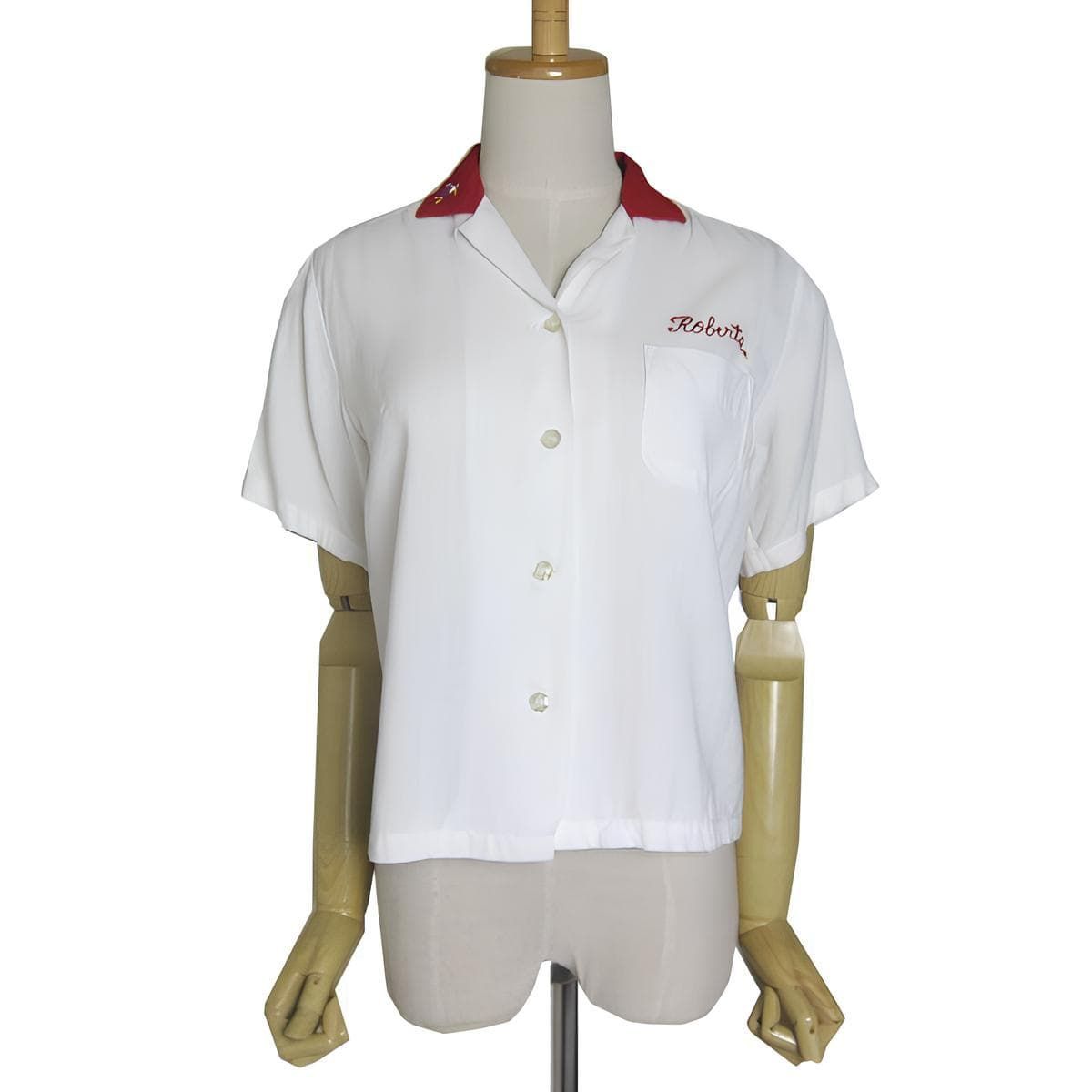 KING LOUIE Vintage Bowling Shirt Rayon Women's Small American Vintage Bowling Shirt King Louis Mshirts-7727