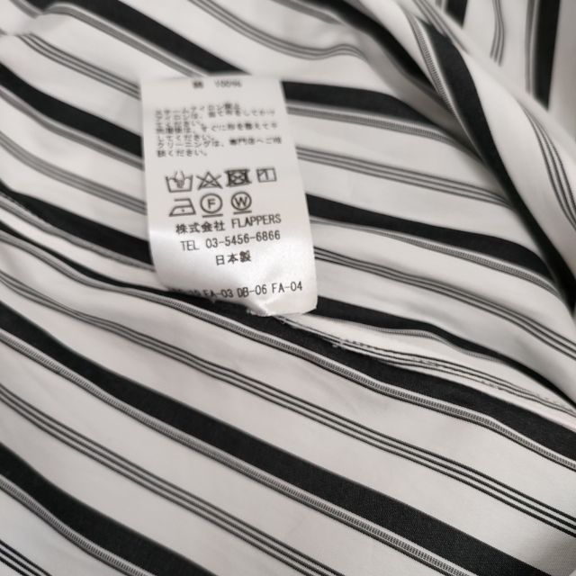 TICCA スクエアスリットチュニック TBDS-015 ストライプ 長袖シャツ ブラック ホワイト ティッカ 5-0714M 263172 TICCA スクエアスリットチュニック TBDS-015 ストライプ 長袖