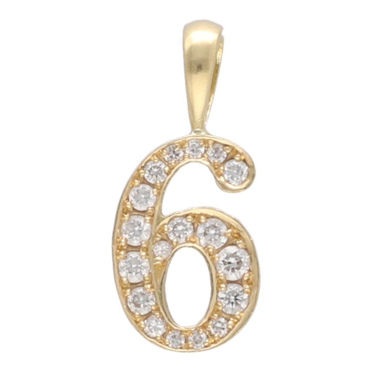 EYEFUNNY アイファニー ペンダント ペンダントトップ ダイヤモンド ナンバー アイファニー NO.6 Diamond number |18KYG ペンダント 23022522 LI