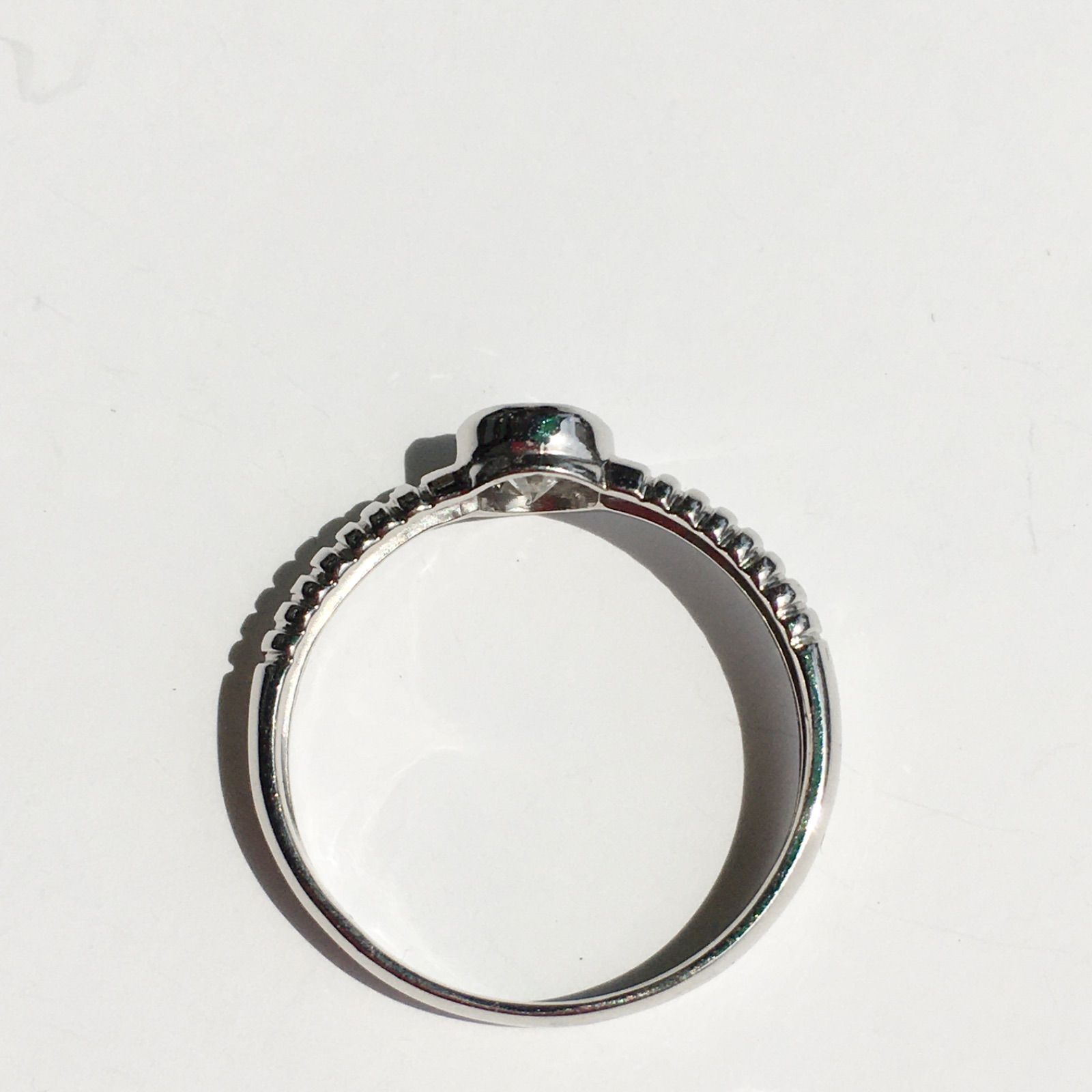 天然ダイヤモンド 0.4ct プラチナ 11号 リング 新品 宝石店