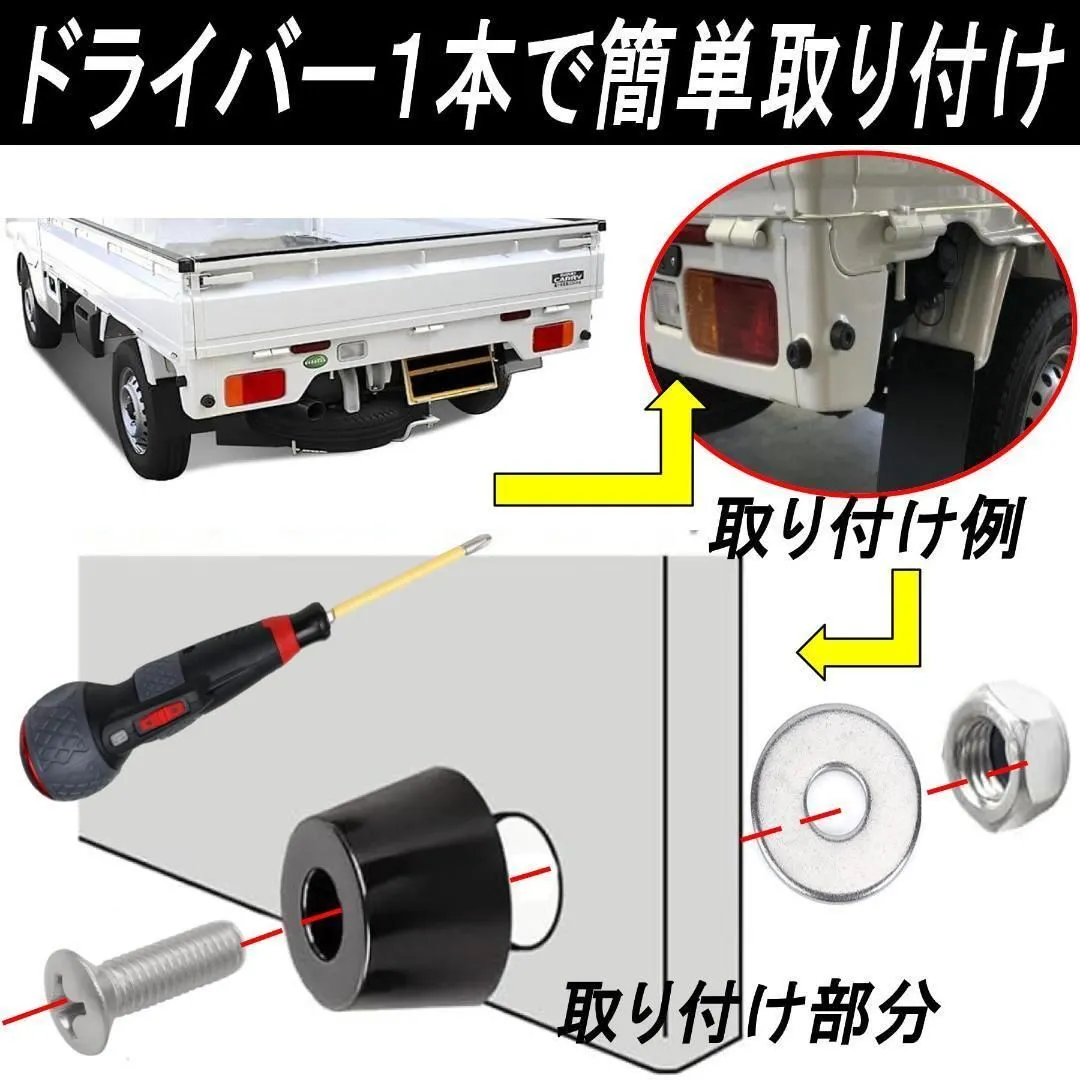 軽トラック　アオリガード　ステンレス Amazon | Gavit 軽トラ あおりゴム 軽トラック あおりガード