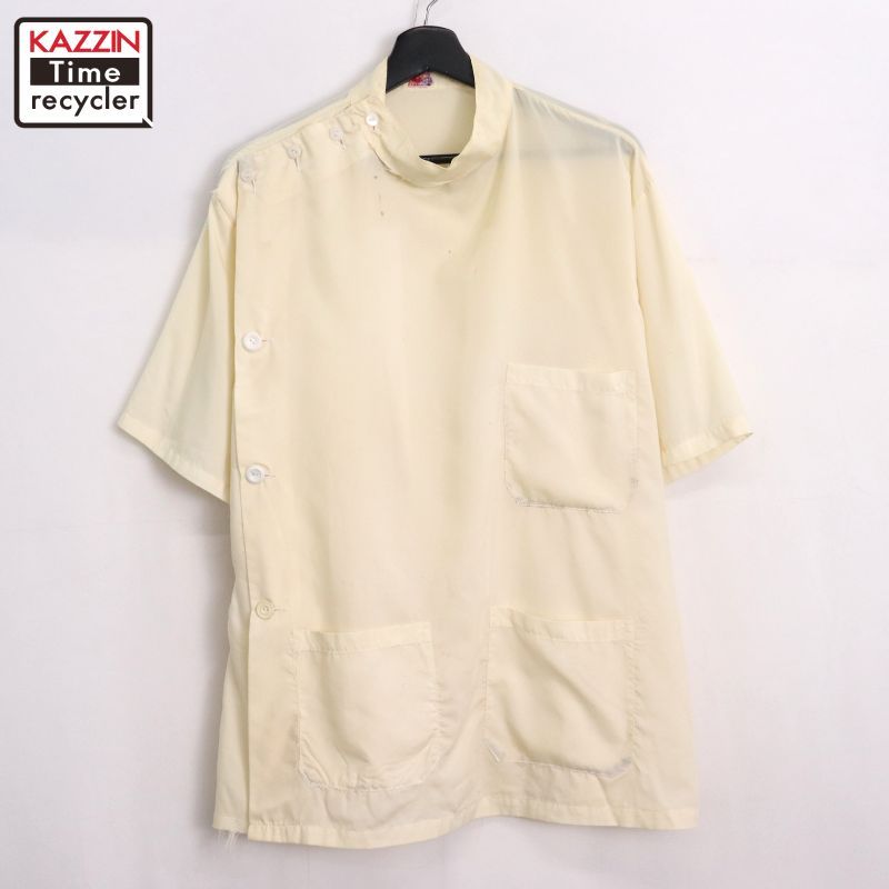 美品50sビンテージレーヨンギャバ長袖シャツ ロカビリー 50s ピンク 切替 ギャバシャツ ギャバ ギャバジン ヴィンテージ