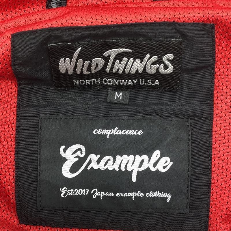 中古】WILDTHINGS × EXAMPLE マウンテンパーカー M ブラック ワイルド 