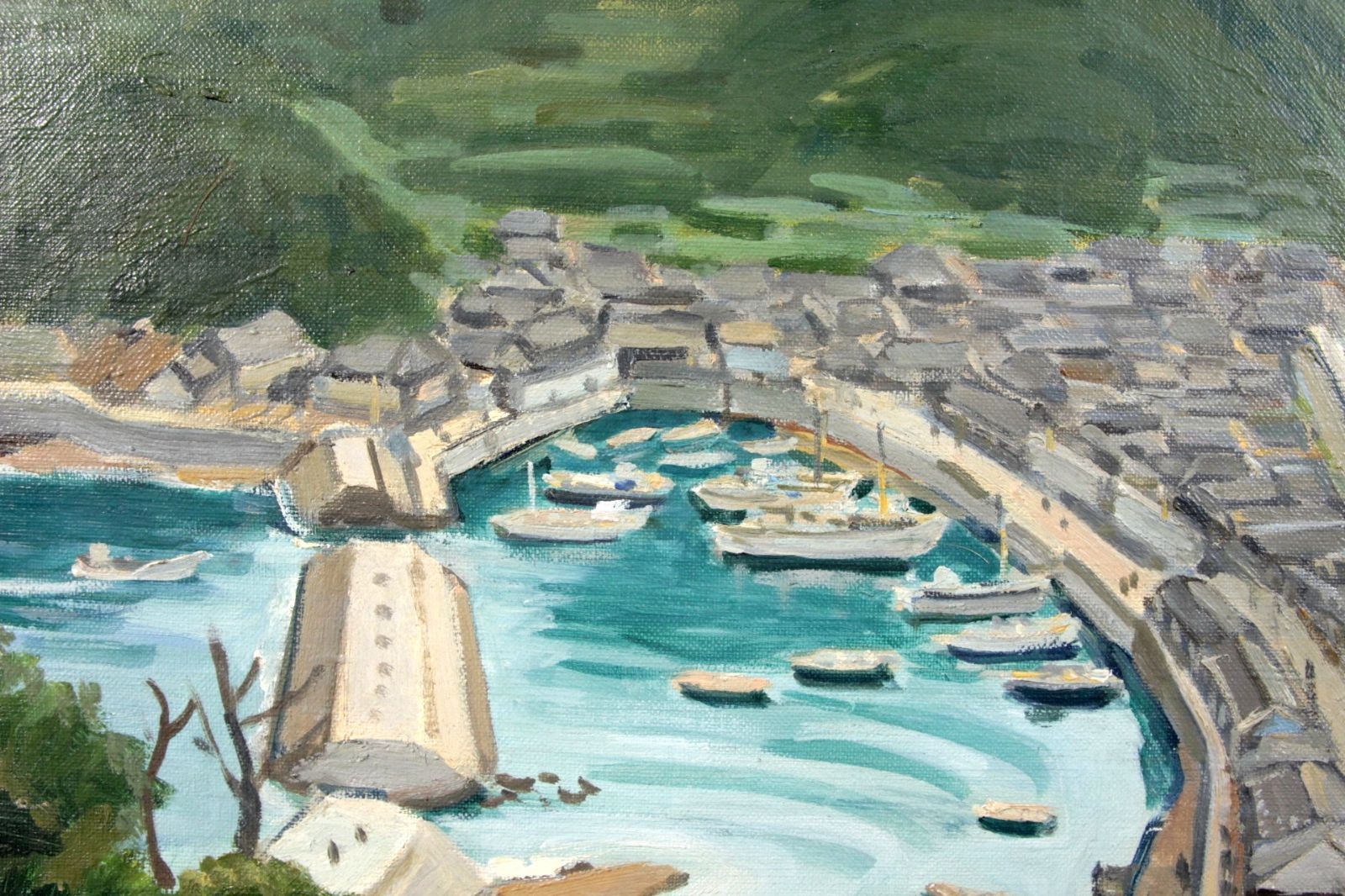 五味悌四郎 「風景画」 肉筆油彩8号 海岸 唐物 骨董 古美術 楾