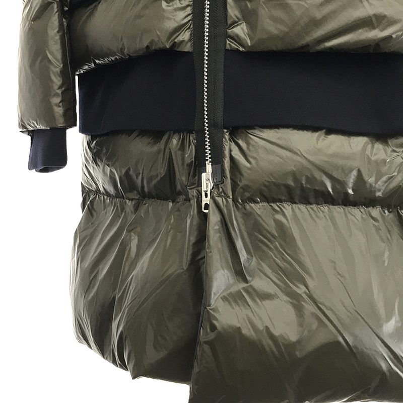 sacai / サカイ | 異素材 ドッキング オーバー ダウンコート 新品 NIKE × sacai 異素材ドッキングダウンジャケット ナイキ サカイ