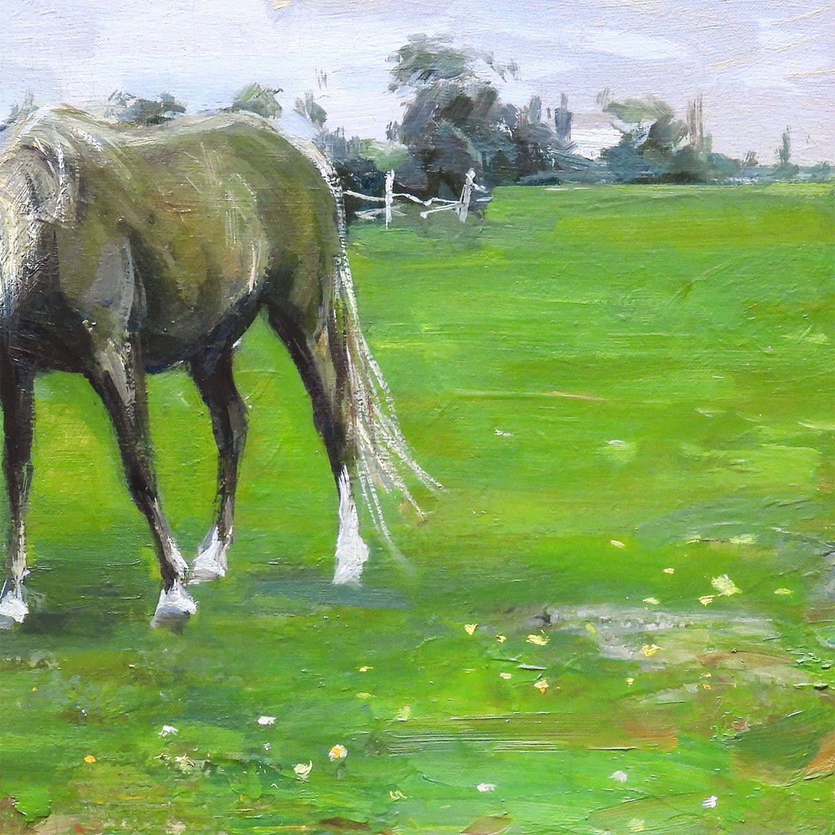 最終値下げ 中畑艸人 馬 さつき 油彩3号 動物画 梅田画廊 原画 油絵 絵画 最終値下げ 中畑艸人 馬 さつき 油彩3号 動物画 梅田画廊 原画 油絵