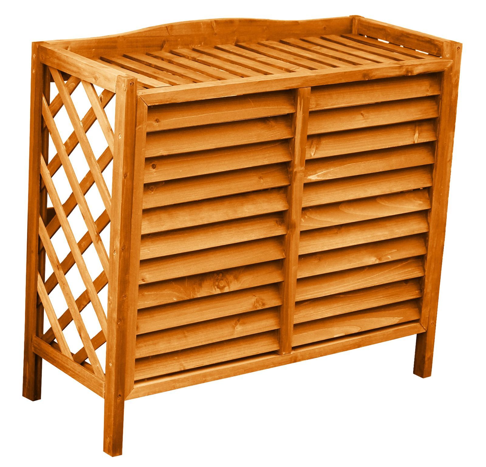 室外機 ブラウン BR カバー エアコンラック 木製 継式 ガーデン Out リビングアウト Living