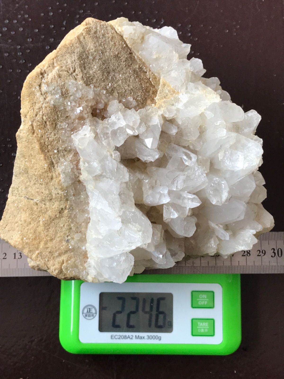 ◉マダガスカル産【母岩付き水晶/クリスタルクラスター】約2200g/2Z23pk ◉マダガスカル産【母岩付き水晶/クリスタルクラスター】原石/約