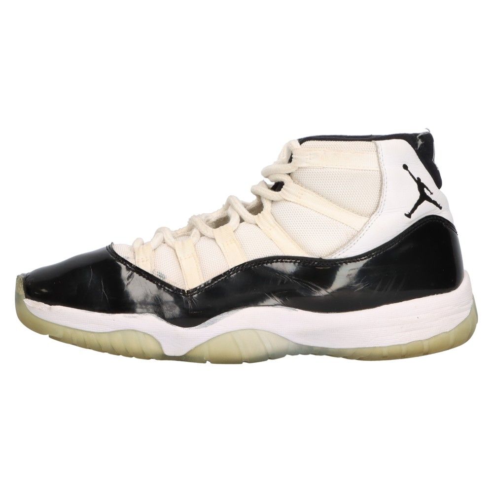 NIKE (ナイキ) ※リペアあり 18年製 AIR JORDAN 11 Concord エアジョーダン 11 コンコルド ハイカットスニーカー  US9.5/27.5cm 378037-100 - メルカリ