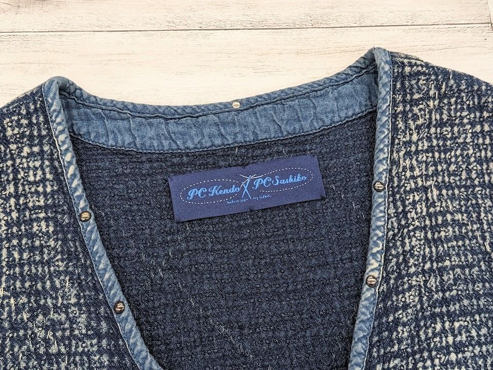 定価11万円 PC PORTER CLASSICS PC SASHIKO PULLOVER VEST BLUE 刺し子 プルオーバーベスト ブルー  ポータークラシック - メルカリ