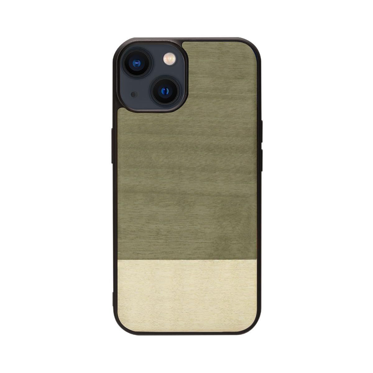 【特価セール】Manu0026Wood iPhone 15 バックカバー MagSafe対応 天然木ケース [ 木製 ウッド 自然 TPUとポリカーボネートのハイブリッド 防塵 着脱しやすい ストラップホール付き ワイヤレス充電 ] 