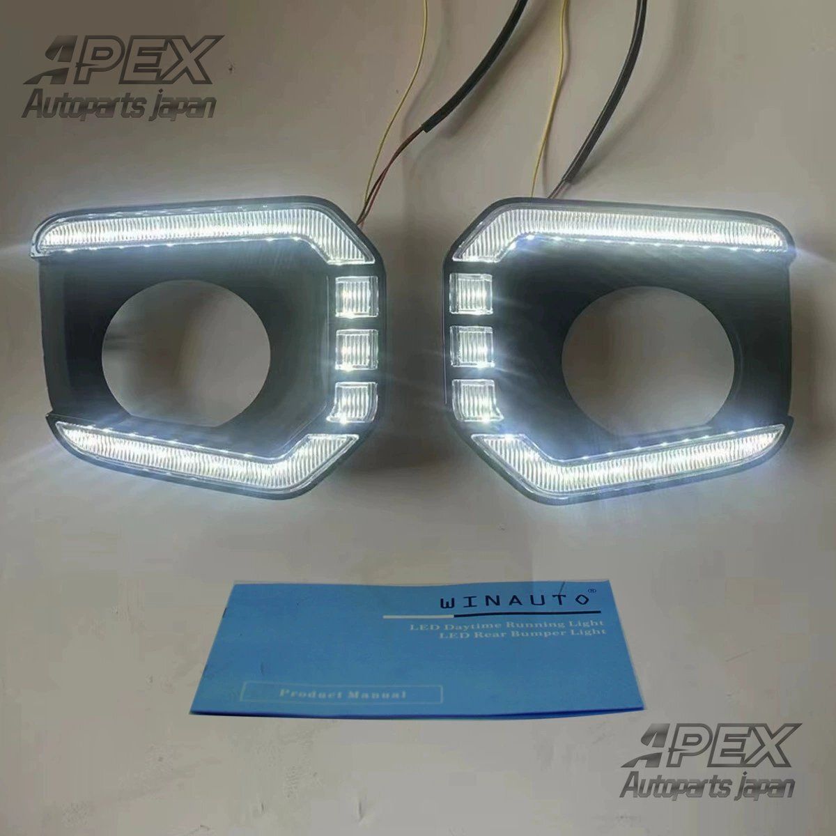 トヨタ タコマ TACOMA 2016-2025 LED デイタイムランニングライト DRL フォグランプ デュアル 方向指示器付き FFCRYSTALESIA_COM