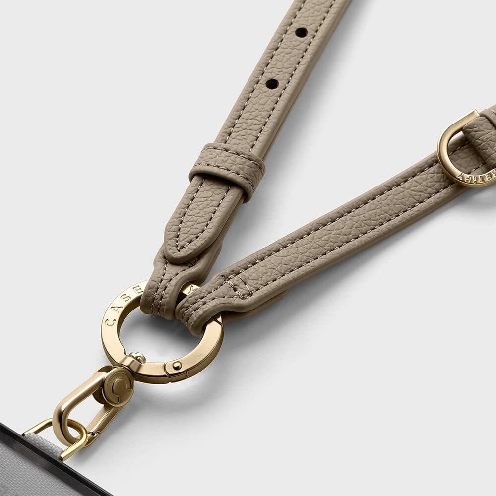 casetify スマホショルダー グレージュ エコレザー CASETiFY 即納