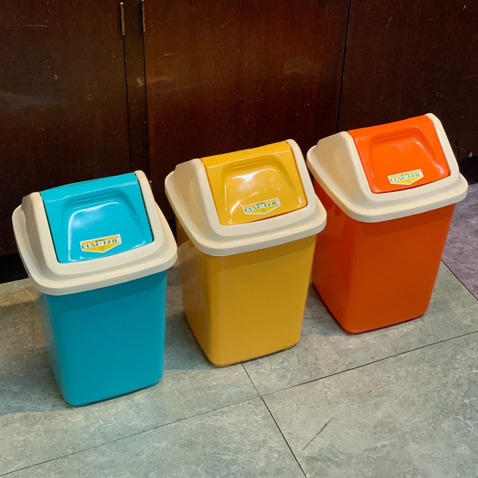☆デッドストック☆昭和レトロ ポップ ゴミ箱 ダストボックス ☆デッドストック☆昭和レトロ ポップ ゴミ箱 ダストボックス