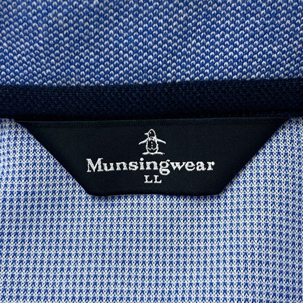 サイズ：LL MUNSING WEAR マンシングウェア SG1700 半袖ポロシャツ  ブルー系 [240101425938] ゴルフウェア メンズ ストスト サイズ：LL MUNSING WEAR マンシングウェア SG1700 半袖