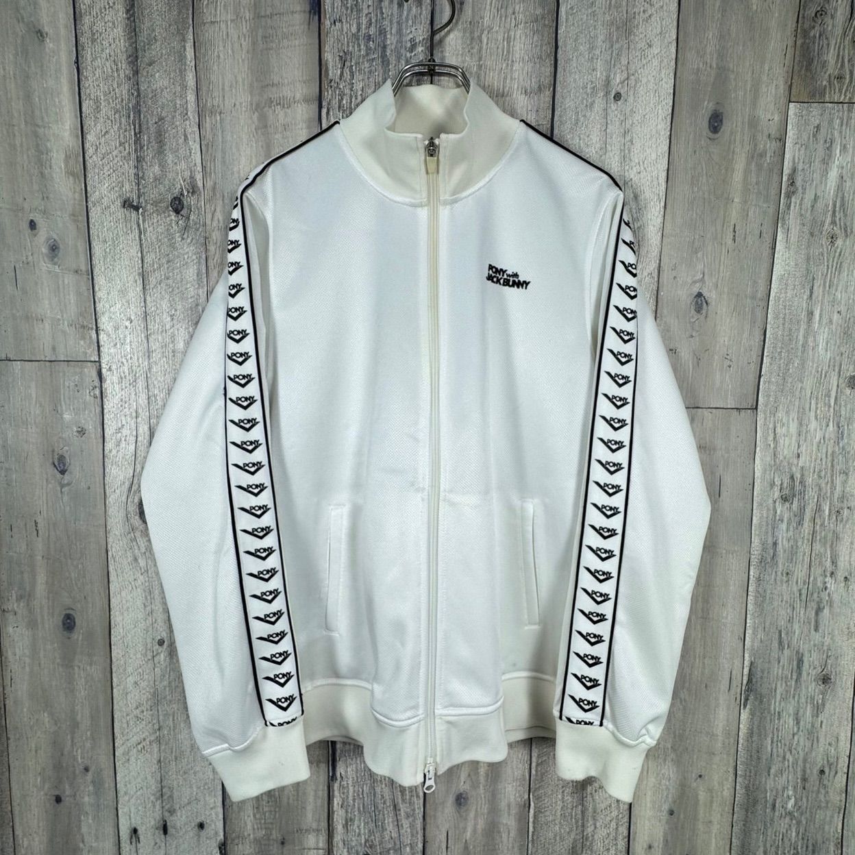 Jack Bunny!! × PONY ジャックバニー ポニー コラボ ゴルフ ウェア フルジップ ジャージ トラックジャケット メンズ 6 サイズ