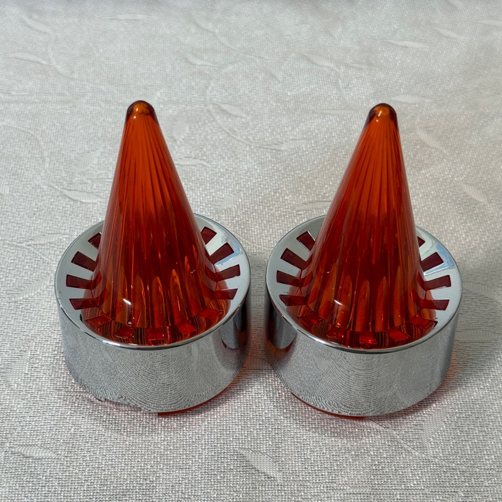 ウィンカーレンズ　ハーレー　ロケットレンズ　オレンジ　2個　ストリートグライド　ファットボーイ　スポーツスター　ダイナ