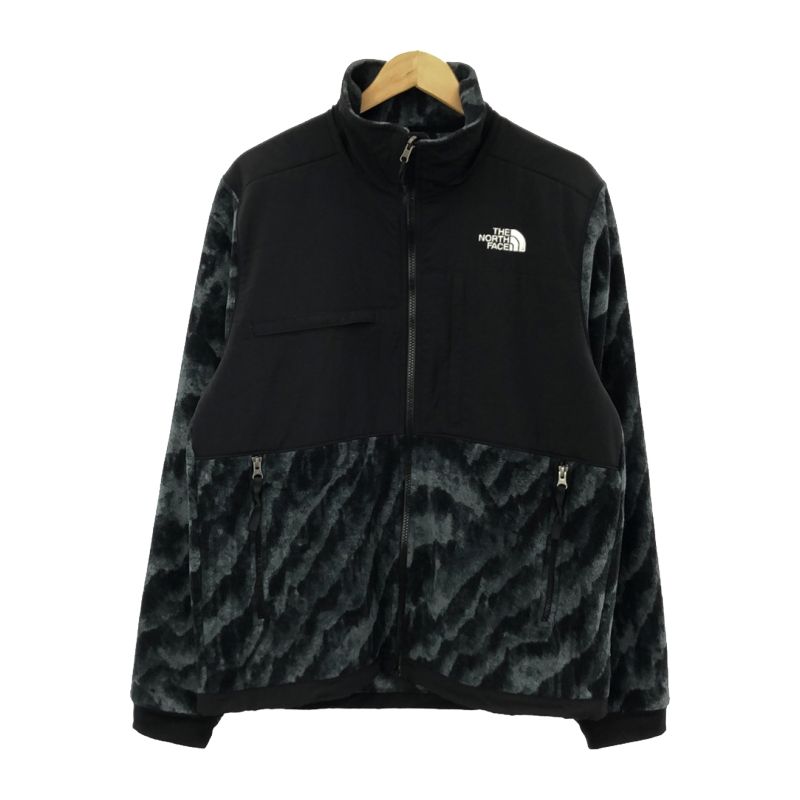 【中古】THE NORTH FACE MENS PRINTED DENALI 2JACKET サイズM BALSAM GREEN WOODEN TIGER PRINT ザノースフェイス [17]