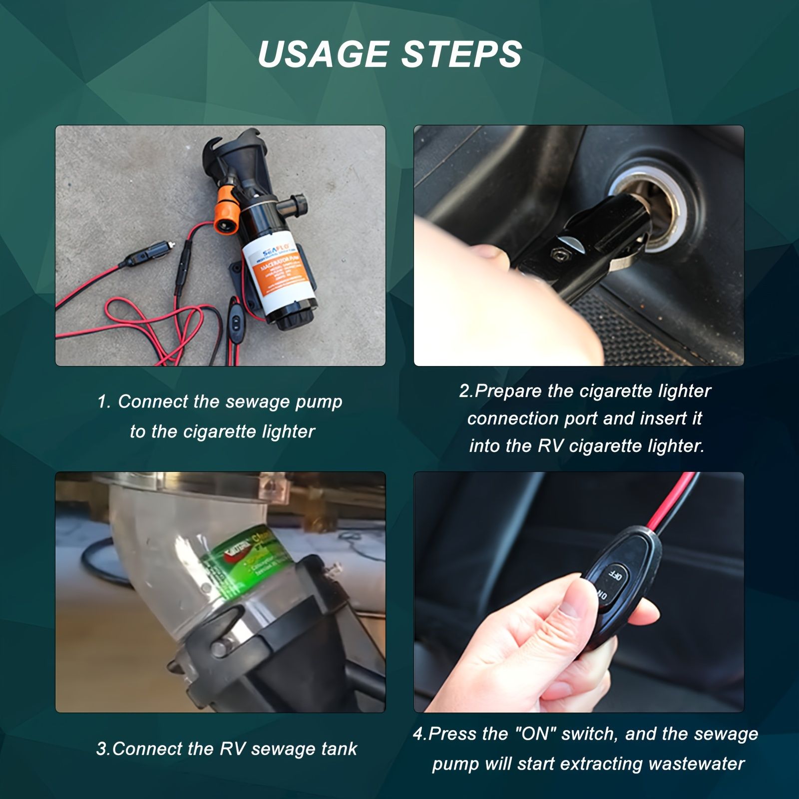 新着商品 12V RV下水道ポンプ多目的銅素材45Lカッティングシャッデリングタイプバッテリーなしボートキッチン用HGa