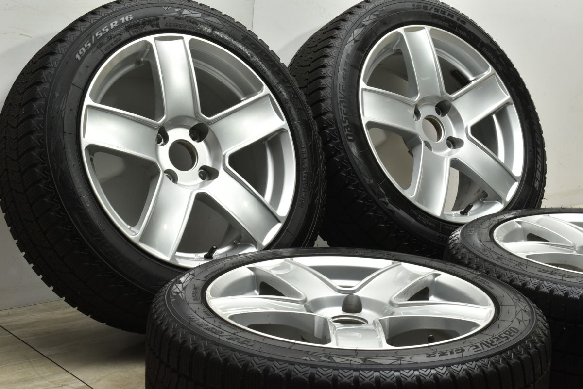 バリ溝】AGA 16in 7J +32 PCD108 トーヨー オブザーブ GIZ2 195/55R16