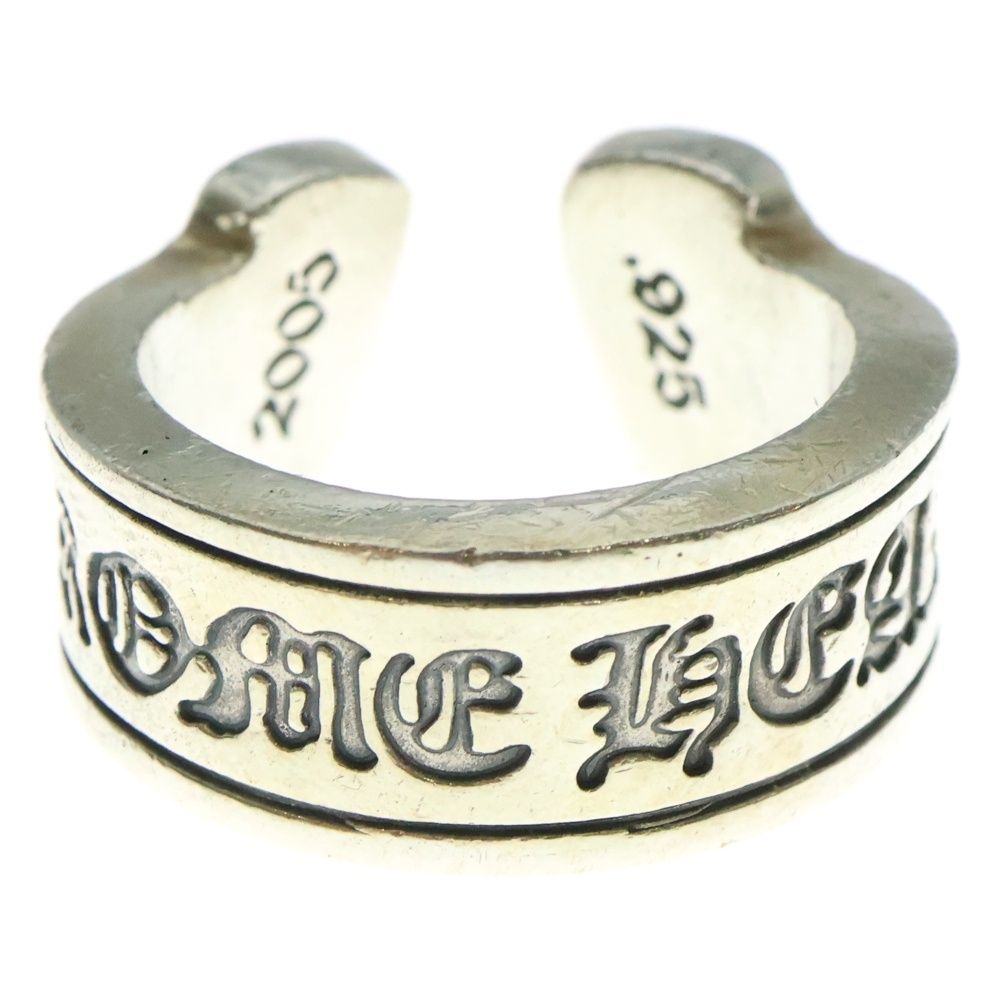 CHROME HEARTS クロムハーツ LG SCROLL LABEL ラージスクロールラベル リング シルバーBCA383