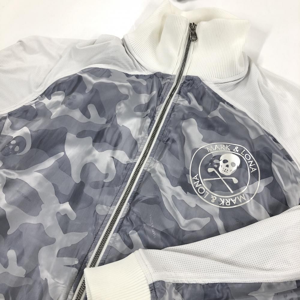 MARK＆LONA迷彩柄セットアップホワイト/グレー 超美品】マークアンドロナ ジャケット ライトグレー×白 カモフラ 裏地