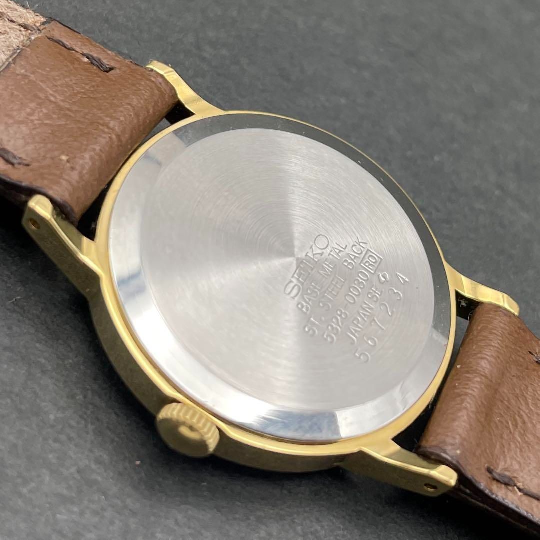 SEIKO 5328-0030 スモセコ 手巻き レディース ゴールドケース