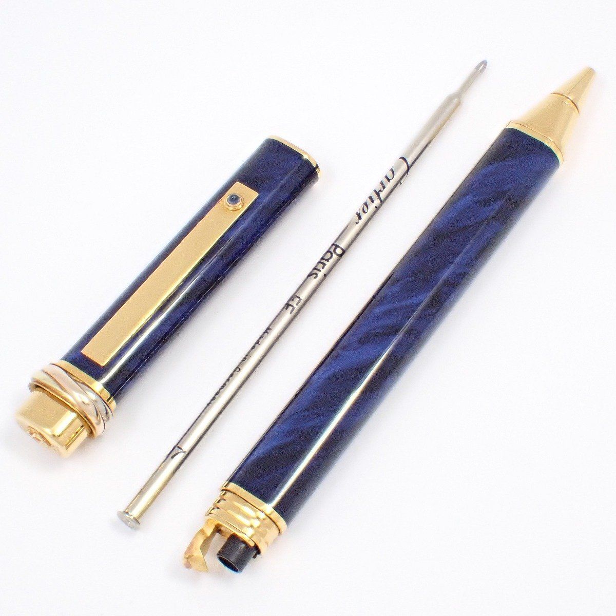 Cartier カルティエ サフィール トリニティ ボールペン マーブル