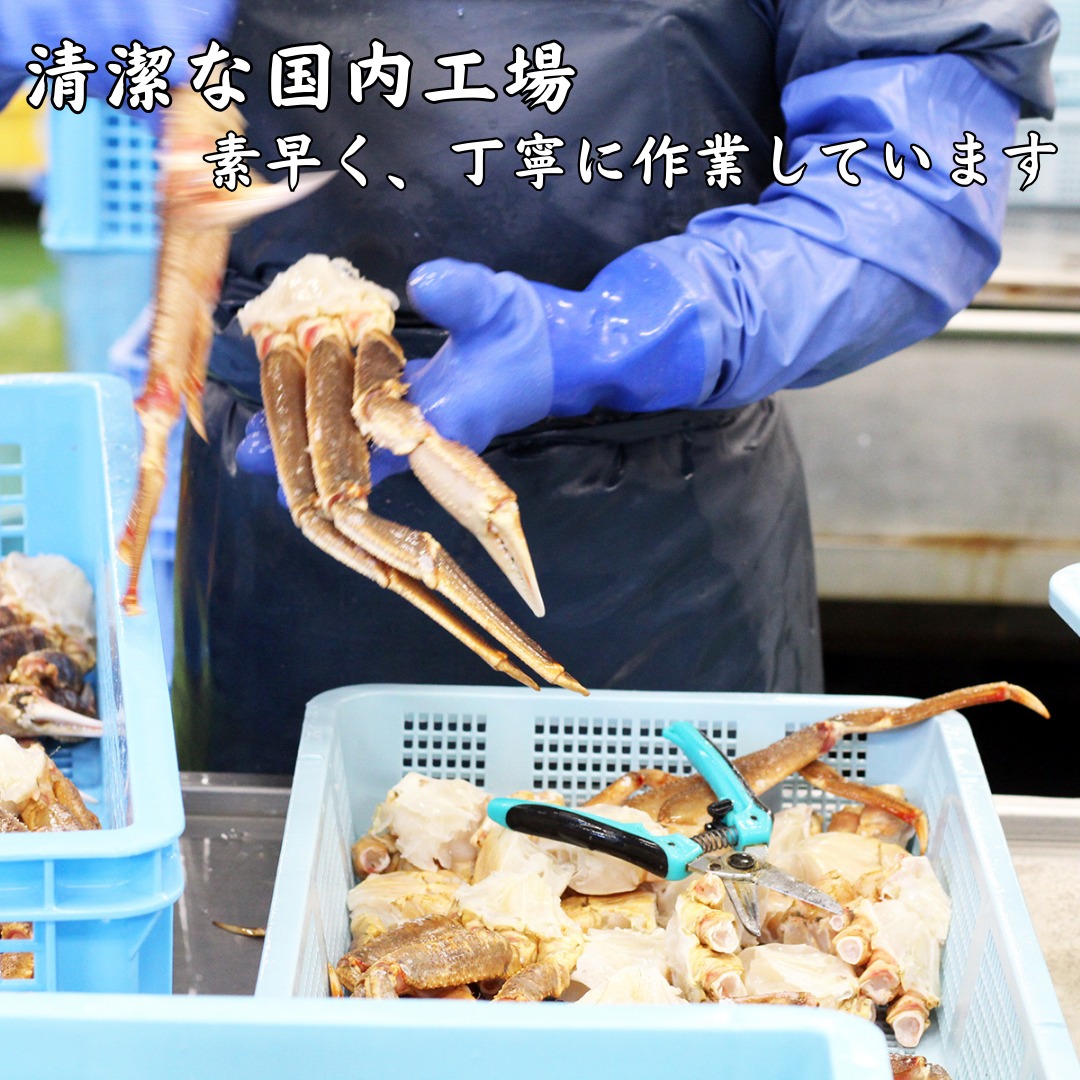 簡単便利⭐︎魚六商店　ボイルずわいがに ☆ハーフポーション600ｇ お手頃　特殊カット ボイル済み かに カニ ずわいがに 蟹 カット済み  ハーフポーション