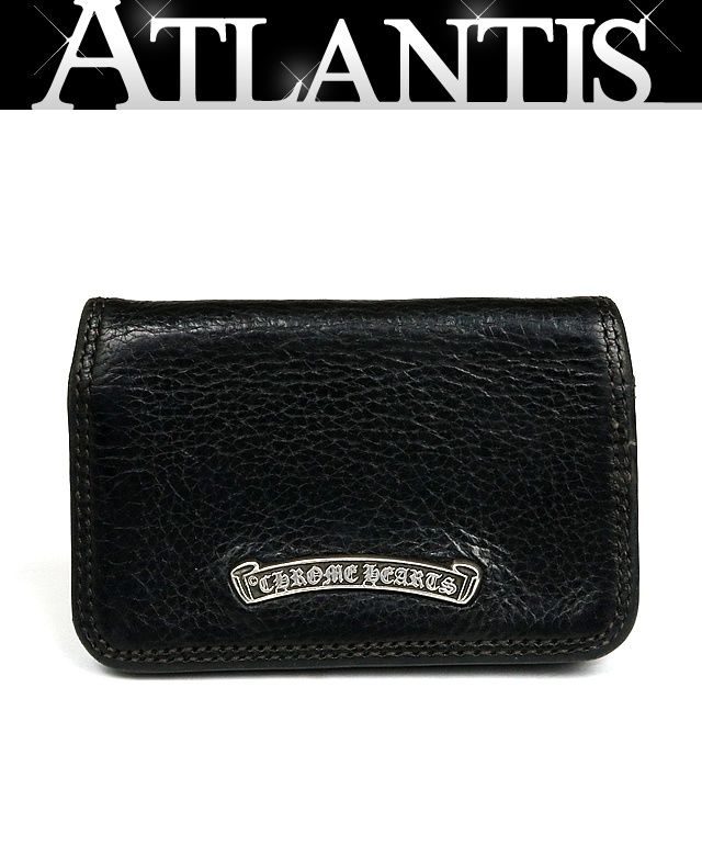 【極美品】クロムハーツ グロメット付きレザーカードケース 名刺入れ CHROME HEARTS 銀座店 クロムハーツ グロメット付き カード