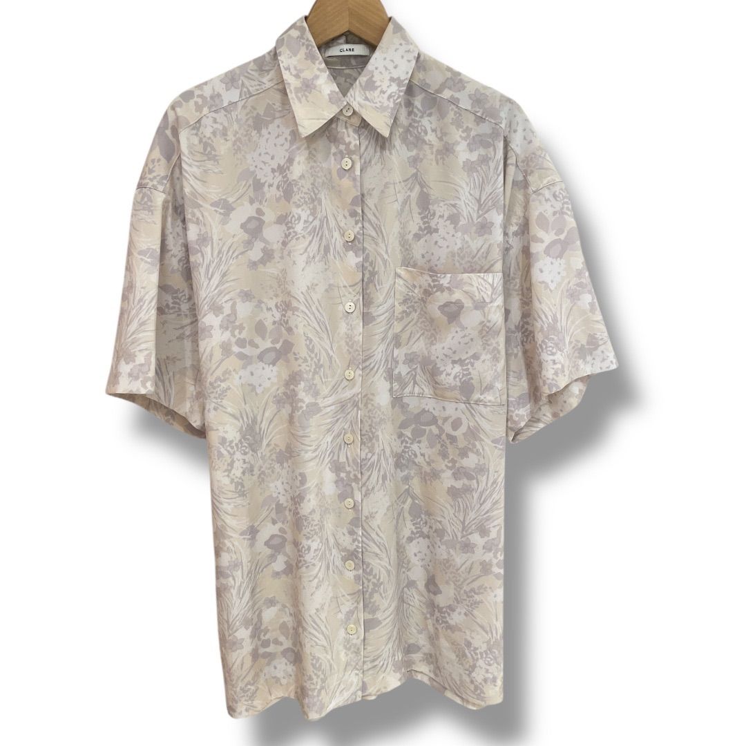 CLANE クラネ ノベルロングシャツ 10122-4082 半袖シャツ 花柄