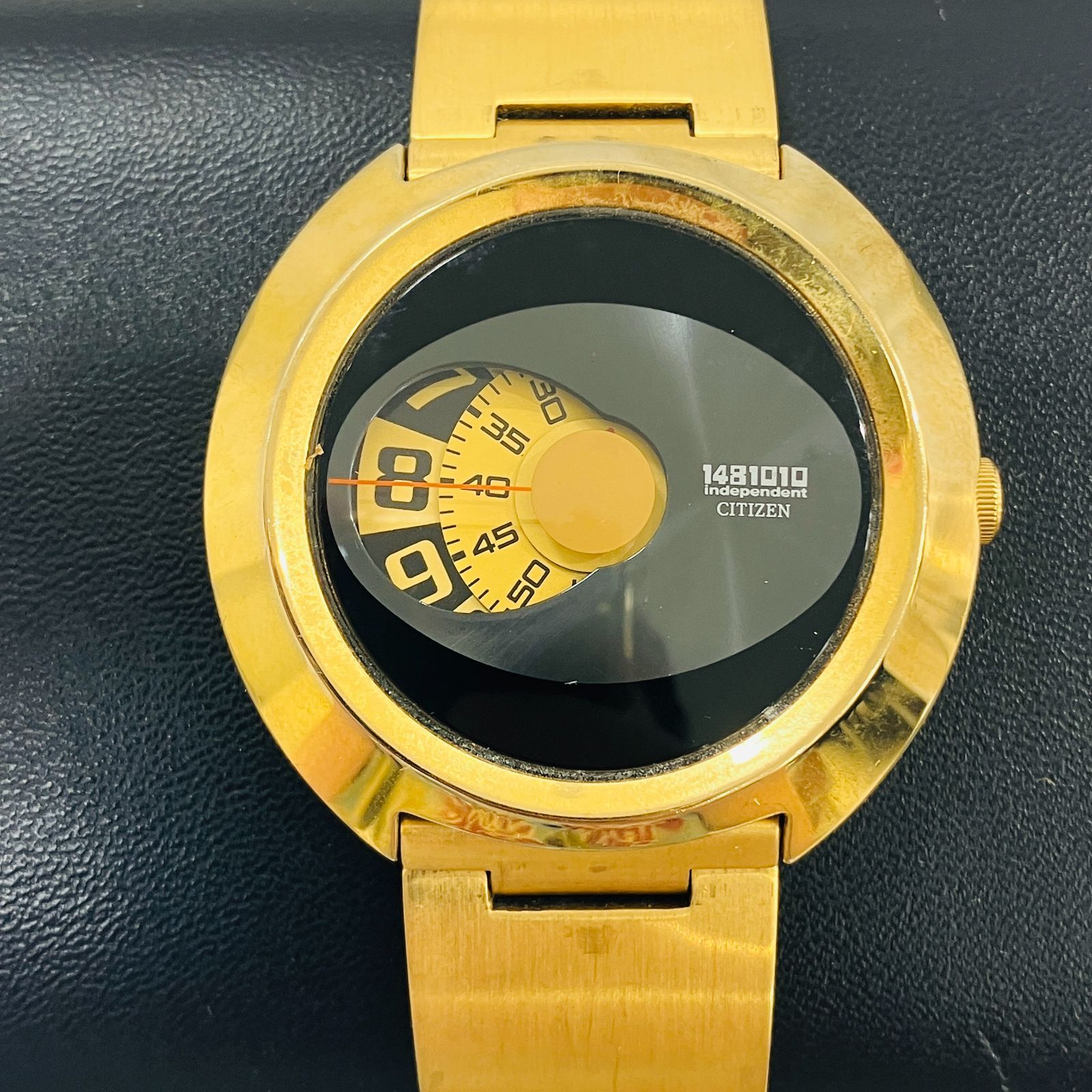 【未動作品】シチズン INDEPENDENT 1481010 腕時計 ケース付き 激レア 稼働中】シチズン CITIZEN independent 1481010 腕時計