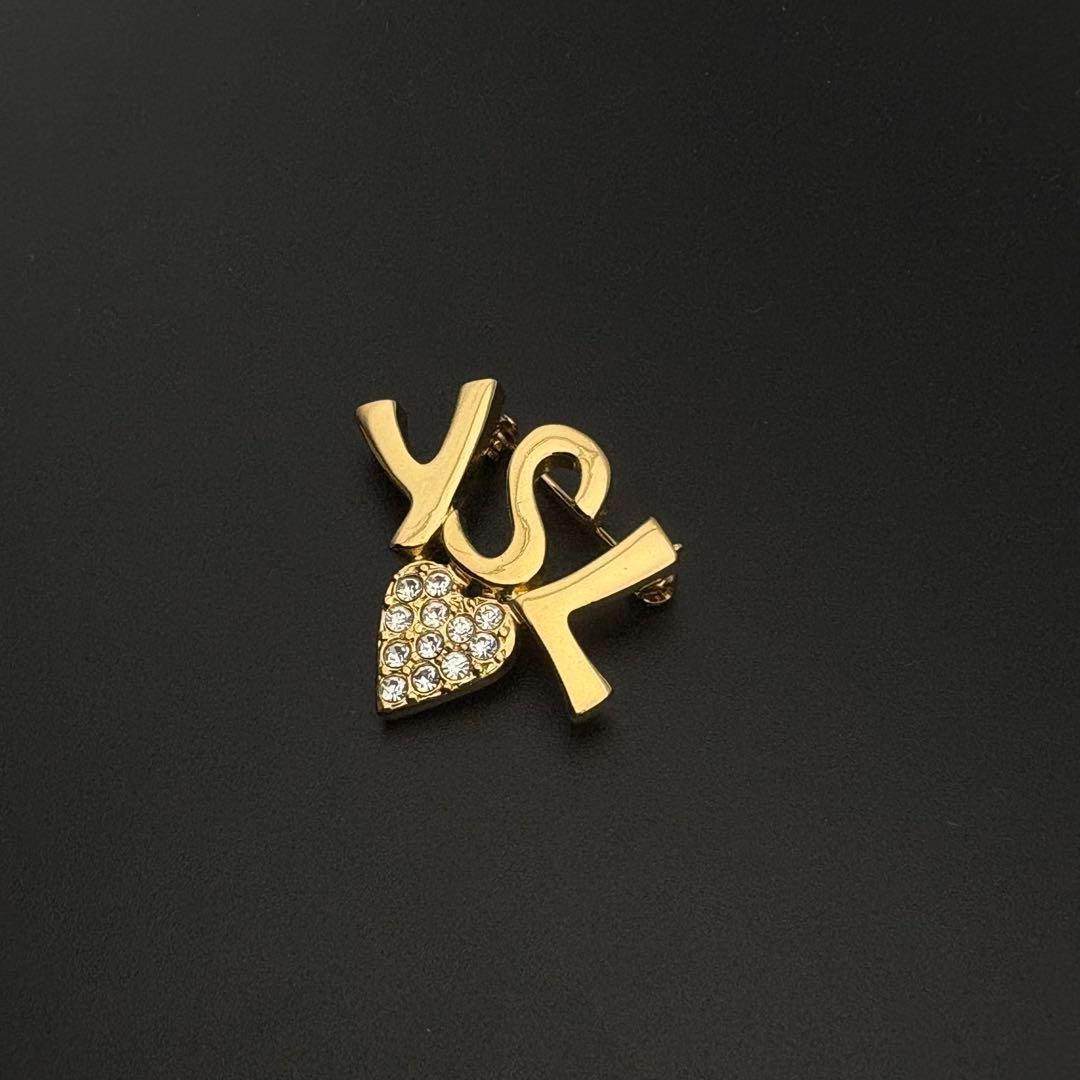 ✨未使用保管品✨Yves Saint Laurent ハート ラインストーン