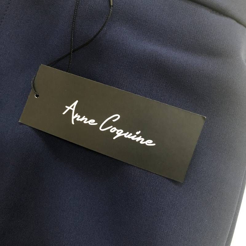 コ AnneCoquine アンコキーヌ レディース パンツ ネイビー 3L DECORATOM_COM_BR