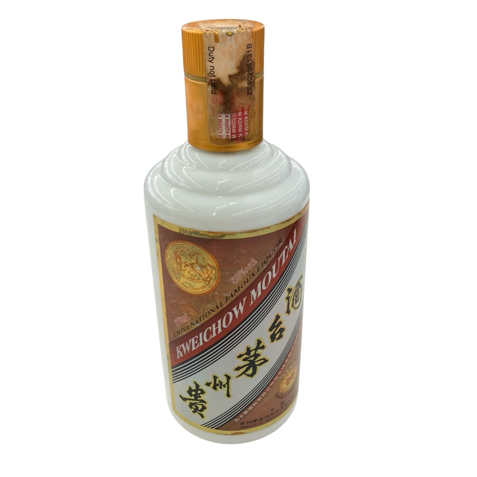 飲料・酒 186000 貴州芽台酒 マオタイ酒 ゴールドラベル 天女ラベル 