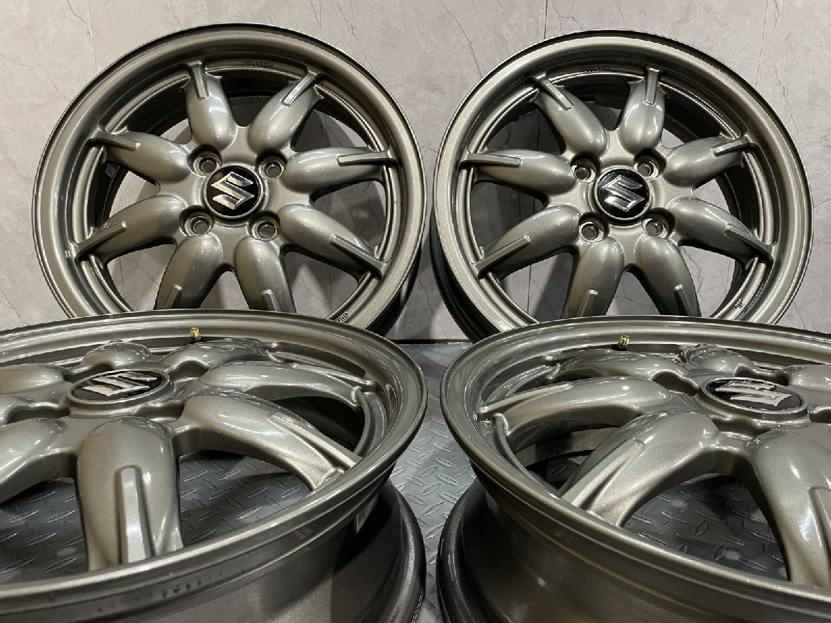 SUZUKI スズキ HA36 アルト 純正ホイール 15インチ 4本 4.5J4HPCD100 45 ワゴンR|スペーシア|ソリオにも MHB586
