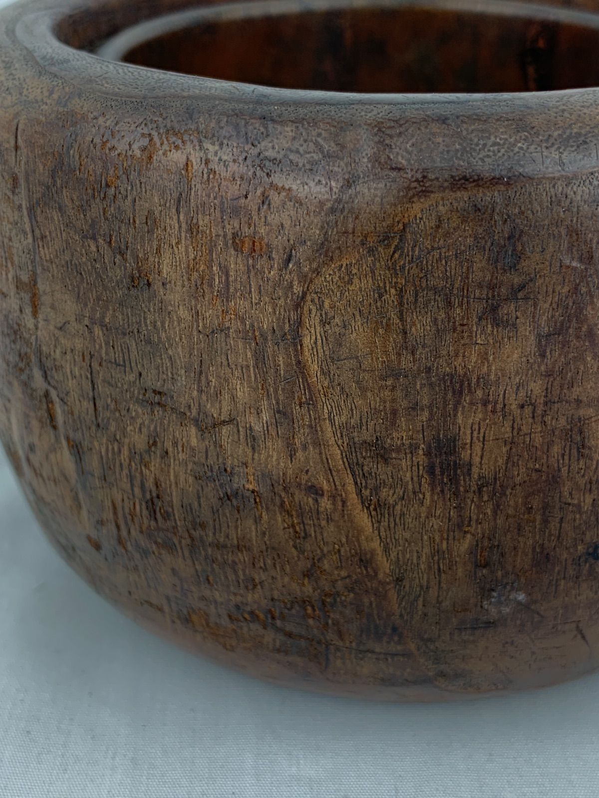 1364.火鉢 アンティーク 木製 古美術 古道具 桐火鉢 - メルカリ