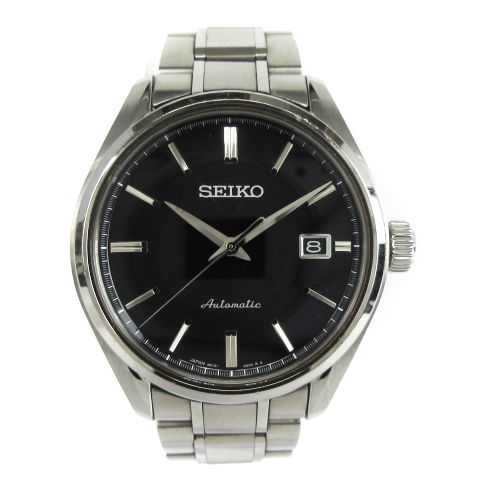 セイコー SEIKO プレザージュ PRESAGE 腕時計 デイト 自動巻き 裏スケ SARX035 6R15-03P0 ブラック