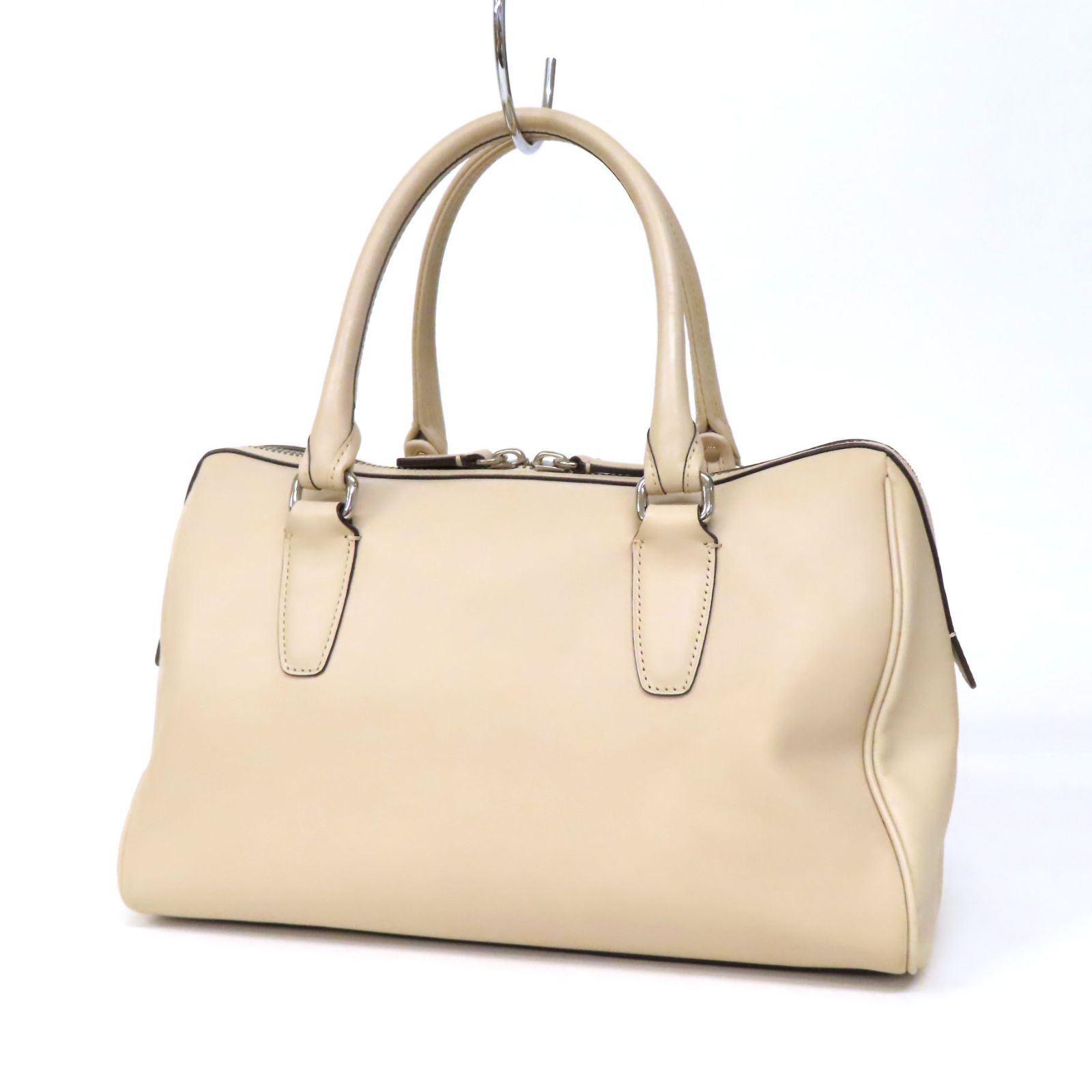 美品　COACH コーチ　ボストンバッグ　ナイロン　レザー　ベージュ　大容量 美品】オールドコーチ ボストンバッグ 2way レザー 大容量 0502