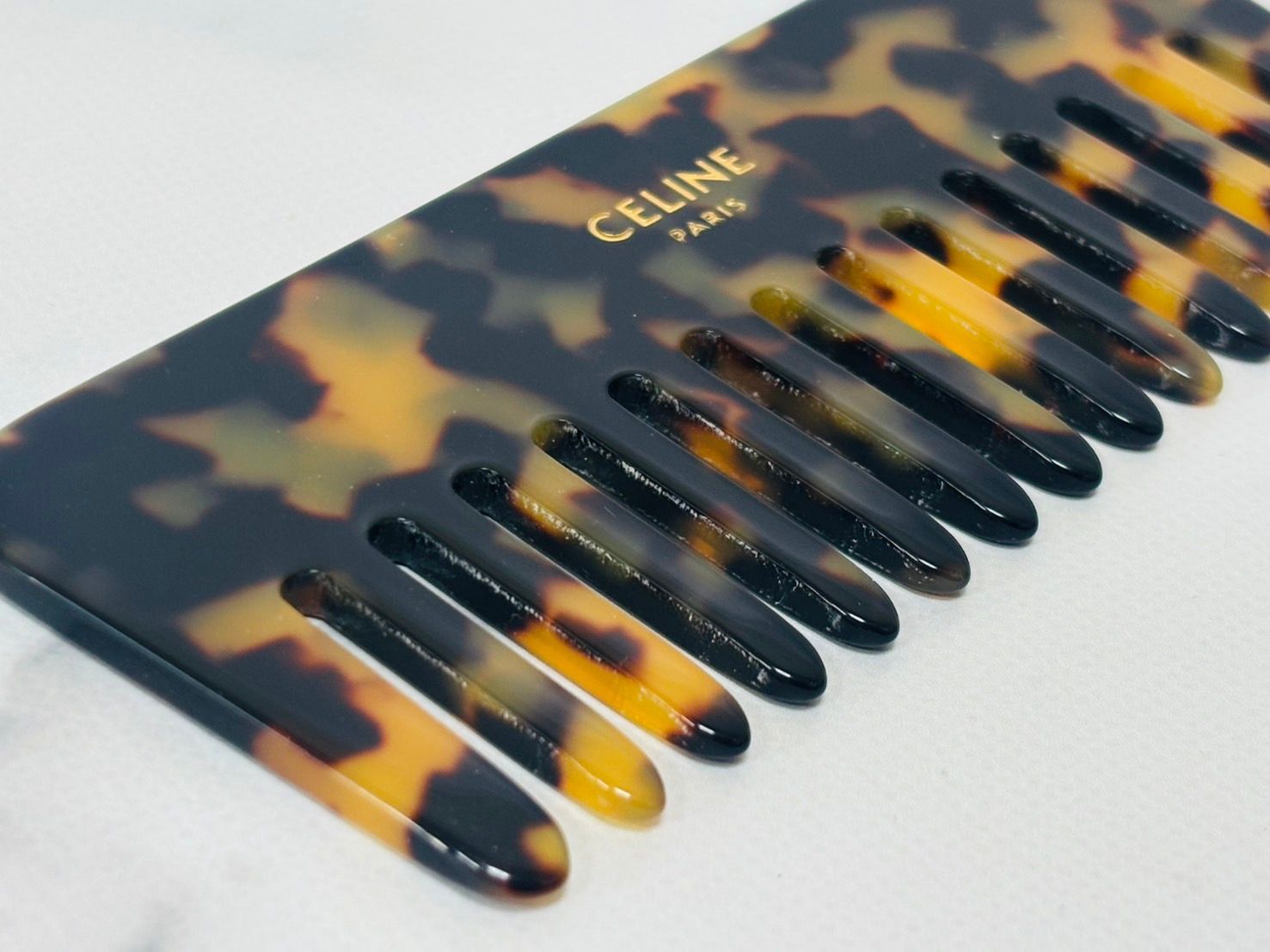 ☆CELINE セリーヌ スモール ヘアコーム / トリオンフキャンバス