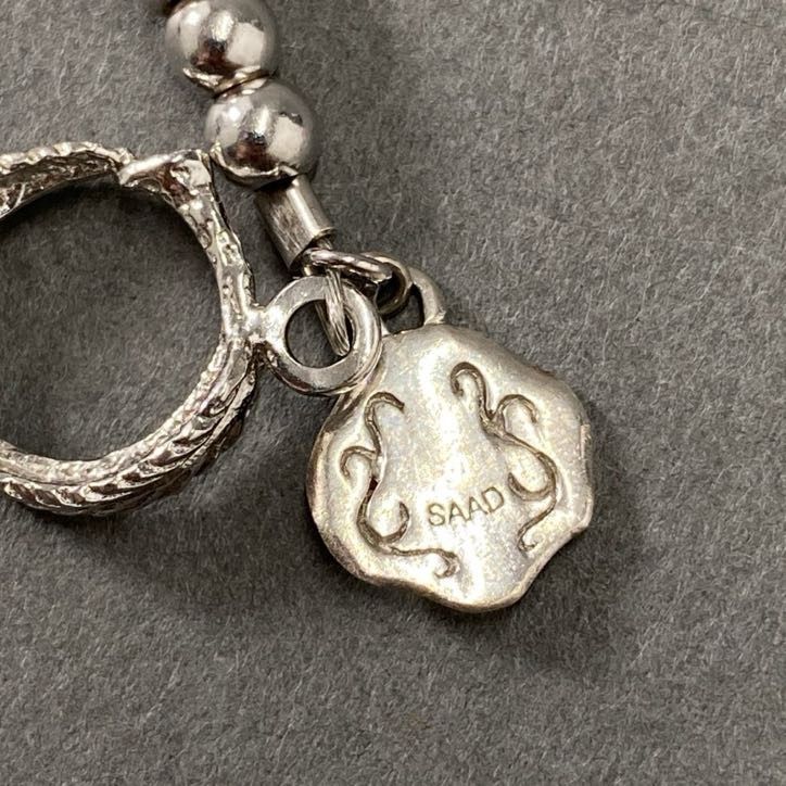 h17-⑦ SAAD サード ターコイズビーズ × シルバービーズ